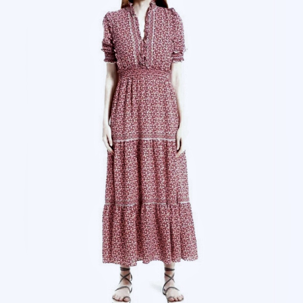 Max Studio Ruffle Tiered Maxi Dress